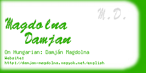 magdolna damjan business card